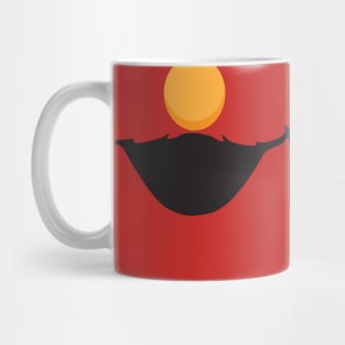 Smiling Red Friend (for face mask) Mug